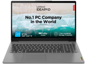 Lenovo IdeaPad Slim 3 Intel Core i3 12th Gen 15.6" (39.62cm) FHD Thin & Light Laptop (8GB/512GB SSD/Intel UHD Graphics/Windows 11/MSO 21/1Yr ADP Free/3months Game Pass/Arctic Grey/1.63Kg), 82RK00VTIN