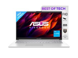 ASUS Vivobook Go 15, Intel Core i3-N305, 15.6" (39.62 cms) FHD, Thin and Light Laptop (8GB/512GB SSD/Integrated Graphics/Windows 11/Office 2021/Backlit KB/Silver/1.63 kg), E1504GA-NJ321WS